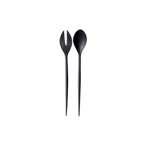 Couverts à salade Krenit plastique noir / Mélamine - Normann Copenhagen - Noir - Mélamine