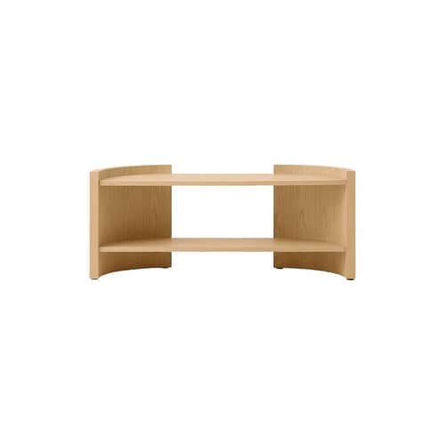 Étagère Crescent Low bois naturel / L 150 x H 60 cm - Audo Copenhagen - Chêne - Contreplaqué, MDF