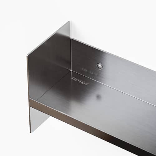 Étagère Pli Slim Core métal / L 30 x P 10 cm - TIPTOE - Inox brossé - Acier inoxydable brossé