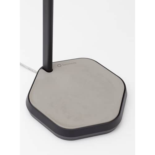 Lampada da terra da esterno Bodom LED metallo nero / Interno-esterno - H 205 cm - SAMMODE STUDIO - Doghe in Rame / Pole in Nero - Acciaio inossidabile, Alluminio anodizzato tinto, Alluminio laccato, Calcestruzzo, policarbonato