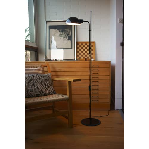 Lampadaire Funiculí métal noir / Orientable - Réédition 1979 - Marset - Noir - Métal