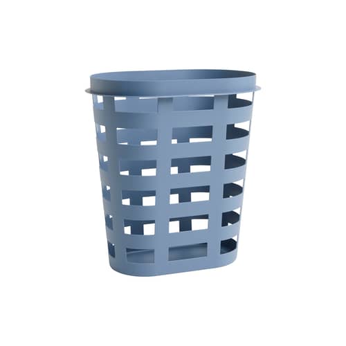 Panier à linge  plastique bleu Large / 57 x 37 x H 62 cm - Hay - Bleu - Polypropylène recyclé