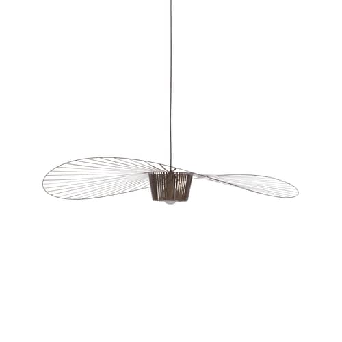 Vertigo Pendant plastic material brown metal Medium / Ø 140 cm - Constance Guisset, 2010 - Petite Friture - Bronze - Fibreglass, Polyurethane