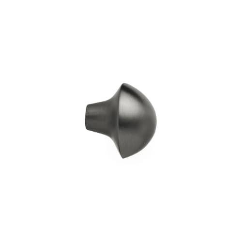 Patère Mushroom métal noir / Poignée - Ferm Living - Noir mat - Laiton massif
