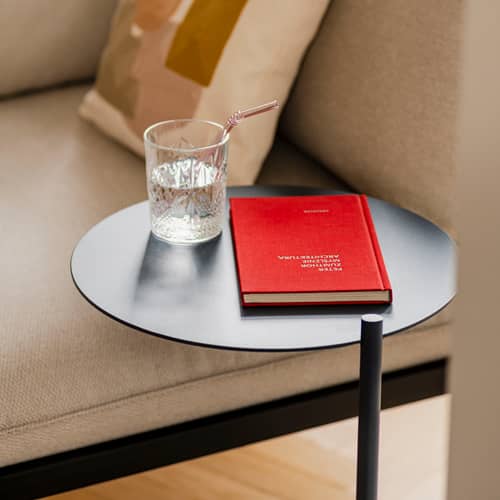 Table d\'appoint Ande métal bleu / Ø 40 x H 55 cm - NOO.MA - Bleu atlantique - Acier recyclé
