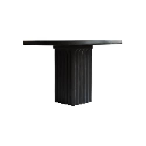 Table ronde Arc marron / Ø 120 cm - Béton fibré - 101 COPENHAGEN - Café - Béton fibré