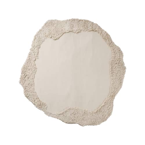 Tapis d\'extérieur Norte / 210 x 220 cm - Plastique post-consommation recyclé - Ferm Living - Naturel -  PET recyclé