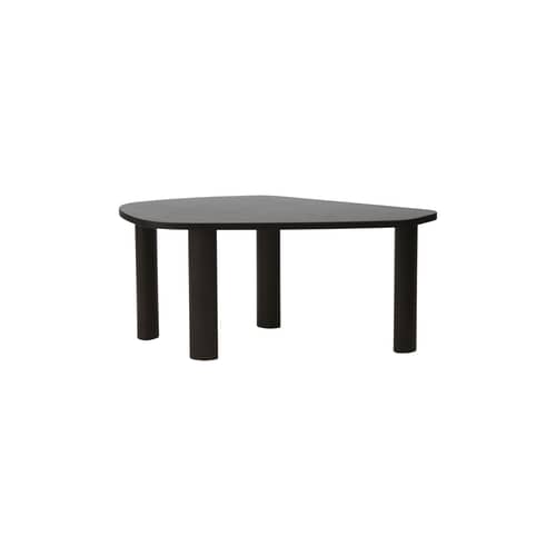 Tavolino Sculp Large legno marrone / 109 x 64 x H 47 cm - Normann Copenhagen - 109 x 64 x H 47 cm / Marrone - Frassino massello tinto