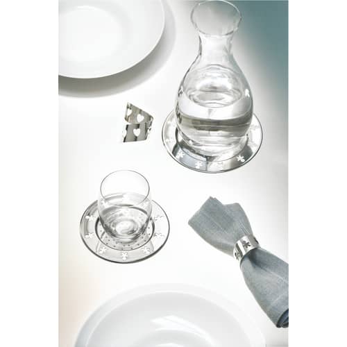 Dessous de verre Mini Girotondo métal - Alessi - Acier brillant - Acier inoxydable poli