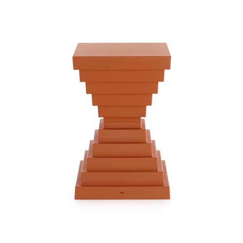 Hocker Prince OhOh plastikmaterial orange / Philippe Starck - Kartell - Ziegel - Recyceltes Polypropylen