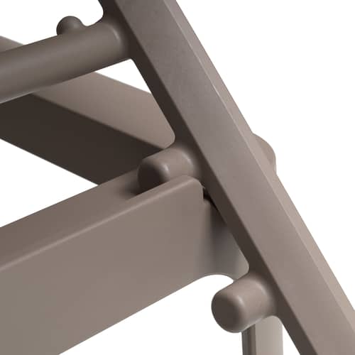 Transat inclinable empilable Plano - NARDI - Taupe / Toile taupe - Résine de fibre de verre, Toile outdoor