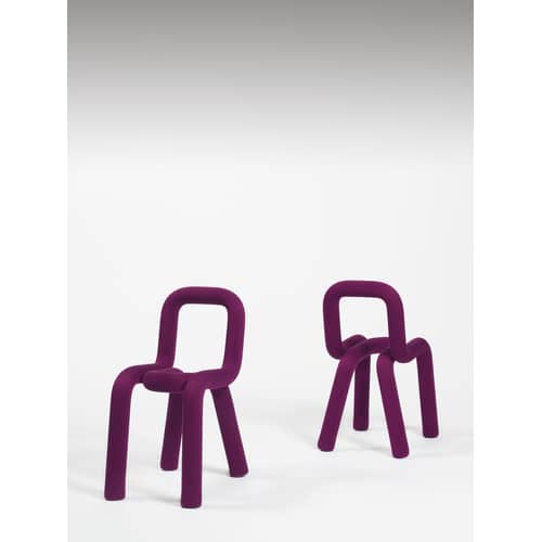 Accessoire  tissu violet / Housse interchangeable pour chaise Bold - Moustache - Violet - Coton, Polyuréthane