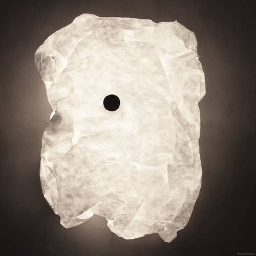 Applique Maap 1 / 155 x 155 cm - Mur lumineux modelable en Tyvek - Flos - 155 x 155 cm - Acier, Tyvek