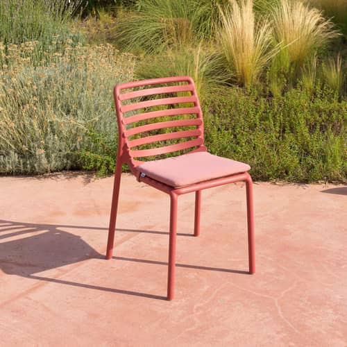 Lot de 6 chaises empilables Doga Bistrot rouge - NARDI - Marsala - Résine de fibre de verre