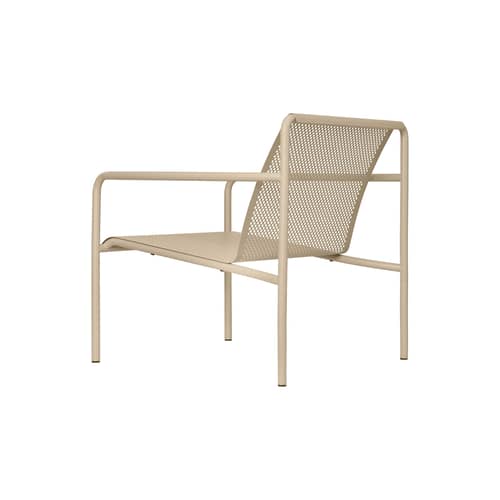 Fauteuil bas Dapple - Ferm Living - Beige Cachemire - Acier galvanisé thermolaqué