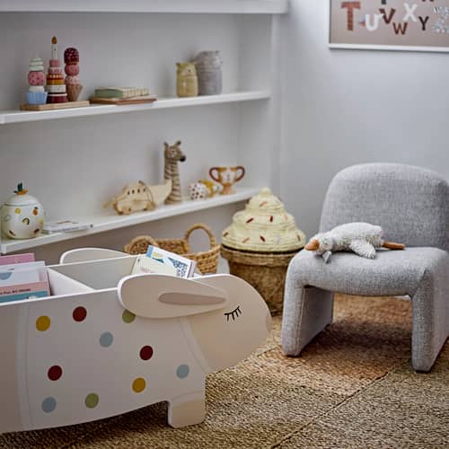 Korb Cillie faser beige / Ø 28 x H 41 cm - Bloomingville - Natur & Rohkost - Eisen, Seegras, Wasserhyazinthe, Wolle