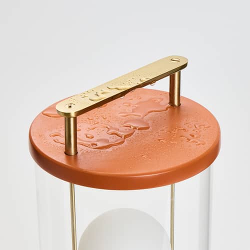 Schnurlosleuchte The Muse 2.0 metall orange / IP44 - TALA - Orange Claycourt - Aluminium, Borosilikatglas