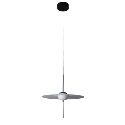 Suspension Mono M400     / LED - Ø 40 cm / Orientable - DCW éditions - Ø 40 cm / Gris foncé - Aluminium, Verre