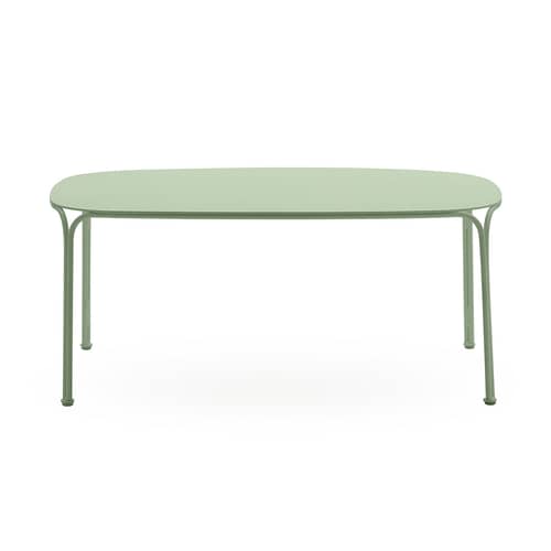 Table basse HiRay métal vert / 90 x 59 cm - Kartell - Vert - Acier galvanisé peint