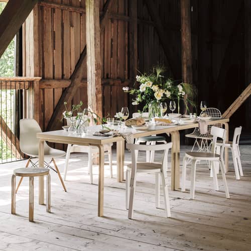 Tavolo rettangolare Aalto 82A legno naturale / 150 x 85 cm - Alvar Aalto, 1933 - ARTEK - 150 x 85 cm / Betulla - Betulla lamellare, Impiallacciatura di betulla