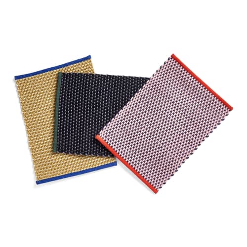 Teppich  textil gelb / Jute & Wolle - 50 x 70 cm - Hay - Gelb - Jute, Wolle