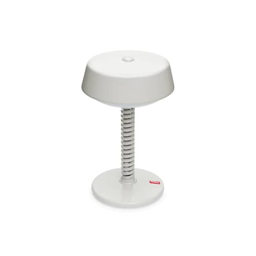 Bellboy Wireless rechargeable outdoor lamp metal grey beige beige metal / Ø 18 x H 30 cm - Fatboy - Desert - Aluminium, Polypropylene, Steel