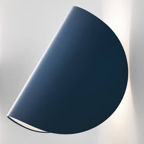 Applique IO LED métal bleu / Orientable - Fontana Arte - Bleu - Aluminium verni
