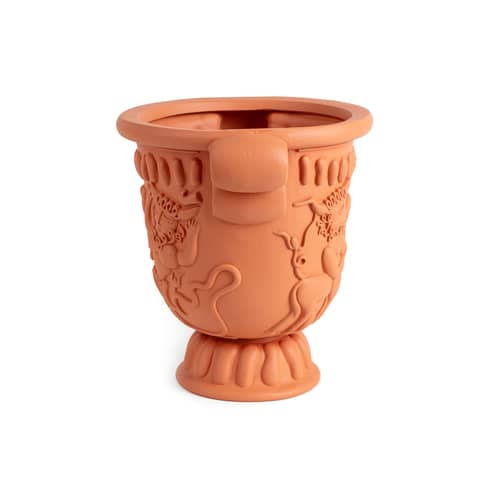 Blumentopf Magna Graecia - Goblet keramik orange / Ø 32 x H 29,5 cm - Seletti - Terracotta - Terrakotta
