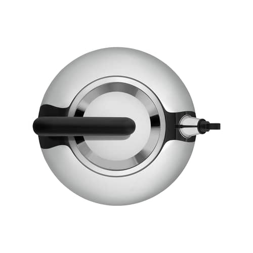 Bollitore Bulbul argento metallo / 2,5L - Induzione / Alessi 100 Values Collection - Alessi - Acciaio & nero - Acciaio inossidabile, Poliammide
