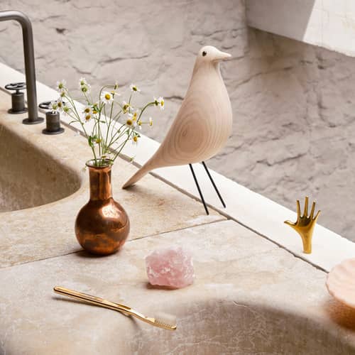 Eames House Bird Decoration wood white - Vitra - Cotton white Ashwood - Ashwood