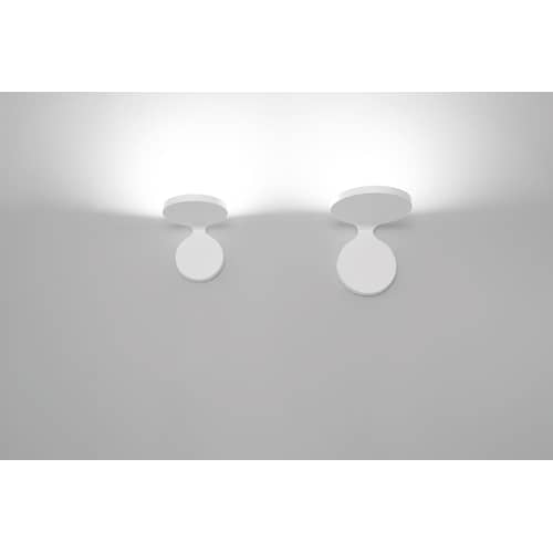 Applique Rea Large LED metallo bianco / L 17 cm - Artemide - L 17 cm / Bianco - alluminio verniciato
