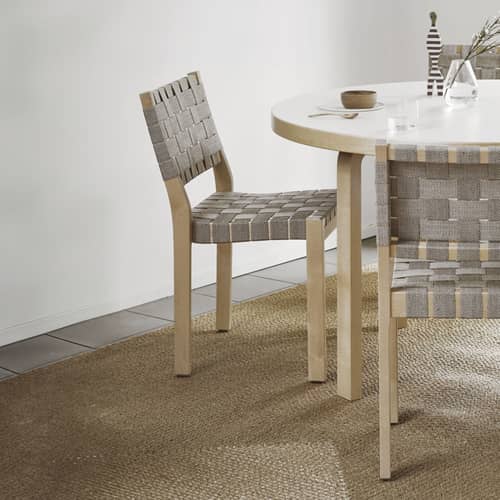 Stacking chair 611 ARTEK / Alvar Aalto, 1929 - Linen Straps