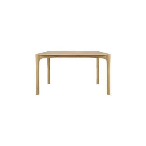 Table rectangulaire PI bois naturel / 140 x 80 cm - 6 personnes - Ethnicraft - Chêne naturel - Chêne massif huilé