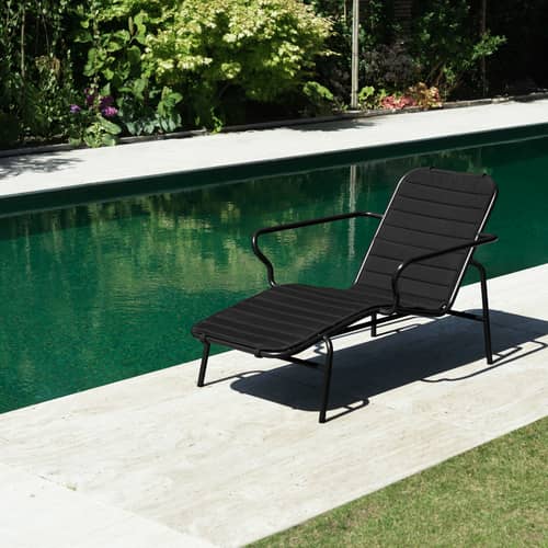 Accessoire / Coussin pour transat Vig - Normann Copenhagen - Noir - Mousse à mémoire de forme, Tissu outdoor