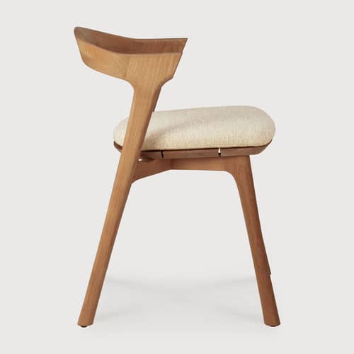 Accessoire Outdoor tissu beige / Coussin assise pour chaise de jardin Bok - Ethnicraft - Naturel - Mousse, Tissu d\'extérieur