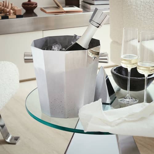 Eugenia Champagne Stopper metal - Alessi - Polished steel - Stainless steel