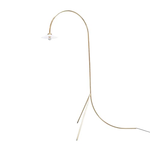 Lampadaire Standing Lamp n°1 or métal / H 190 cm - valerie objects - Laiton - Acier, Verre