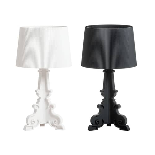 Lampe de table Bourgie plastique blanc / H 68 à 78 cm - Ferruccio Laviani, 2004 - Kartell - Blanc mat - Polycarbonate 2.0