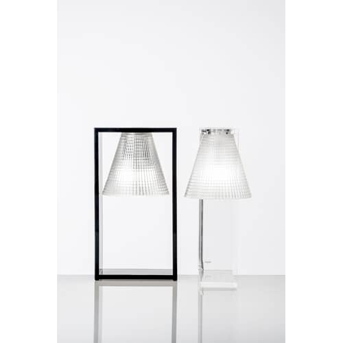 Lampe de table Light-Air plastique transparent - Kartell - Plastique cristal / Cadre cristal - Technopolymère thermoplastique