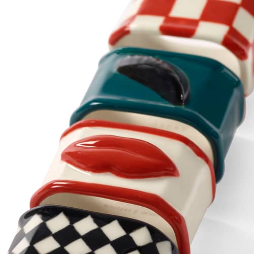  Napkin ring ceramic multicoloured / Set of 4 - Serax - Multicoulered - Enamelled sandstone