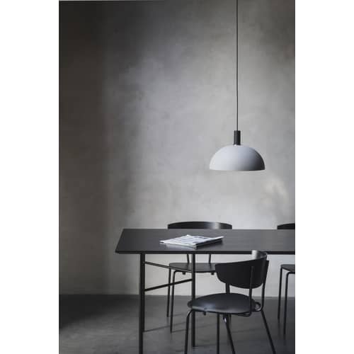 Pendelleuchte Socket Low metall schwarz / Set aus Kabel + Fassung + Rosette - Ferm Living - Set aus Kabel + Fassung / schwarz - Gewebe, lackiertes Metall