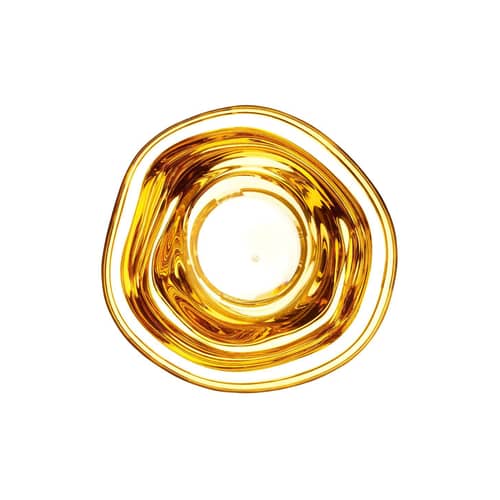 Applique Melt Surface Mini LED / Plafonnier - Ø 30 cm / Change de couleur - Tom Dixon - Or - Polycarbonate