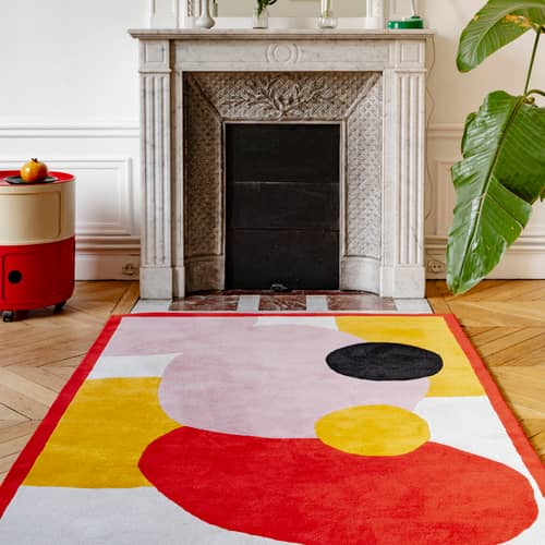 Blooming Flowers Rug textile multicoloured / 180 x 120 cm - COLORTHERAPIS - 180 x 120 cm - New Zealand Virgin Wool