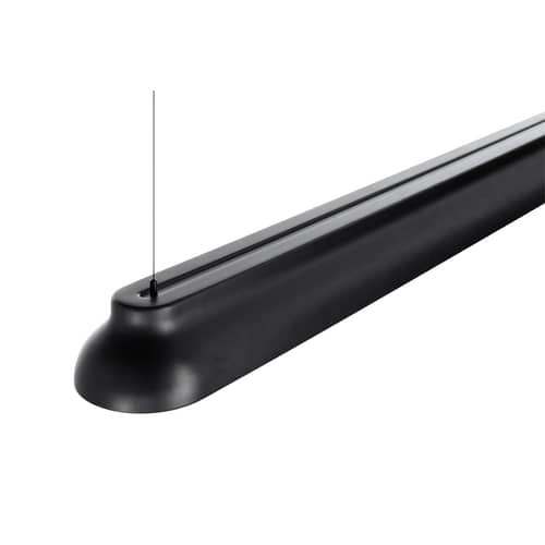 Suspension PC Linear métal noir / LED - L 120 cm - Hay - Noir - Aluminium