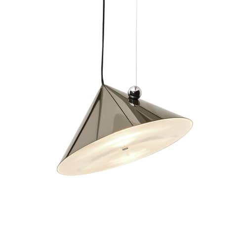 Suspension Pose LED métal vert / Ø 43 x H 30 cm - Orientable - Tom Dixon - Varech - Acier thermolaqué