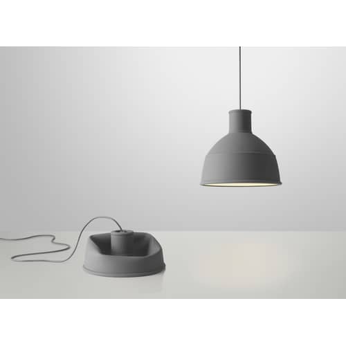 Suspension Unfold gris / Silicone - Ø 32,5 x H 29,5 cm - Muuto - Gris - Silicone