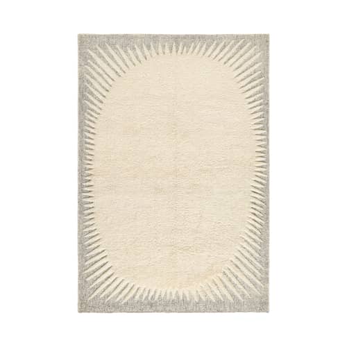Teppich Edgy textil weiß / 170 x 240 cm - Tom Dixon - 170 x 240 cm - Wolle aus Neuseeland