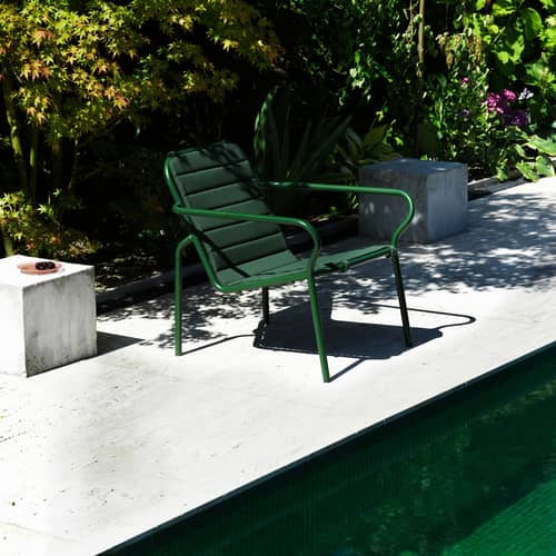Accessoire / Coussin pour fauteuil bas Vig Lounge - Normann Copenhagen - Vert - Mousse à mémoire de forme, Tissu outdoor
