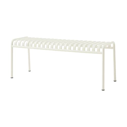 Bank Palissade metall weiß / L 120 cm - Bouroullec, 2016 - Hay - Cremeweiß - Stahl