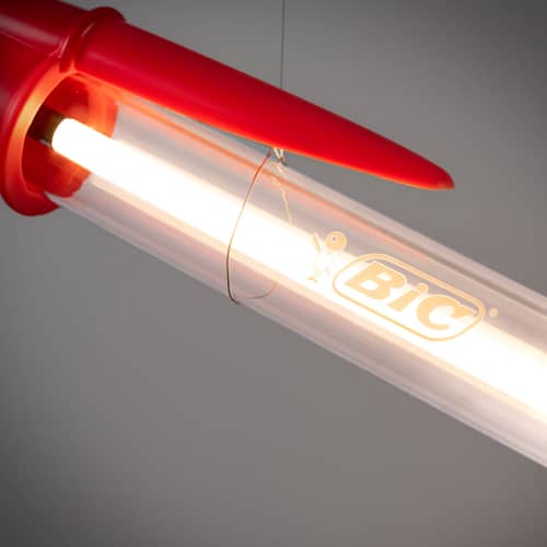 Bic Lamp Lamp plastic material red / LED - H 178 cm - Seletti - Reds - Polycrystal material